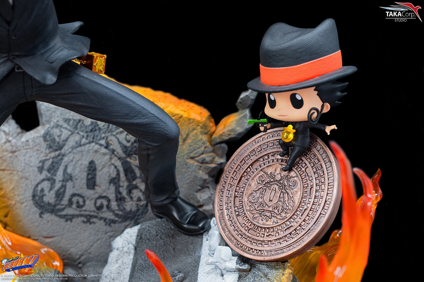 Impressionist Art Detailed Hero Hitman Reborn - Tsuna, Reborn, and Natsu 1/6 Scale Statue