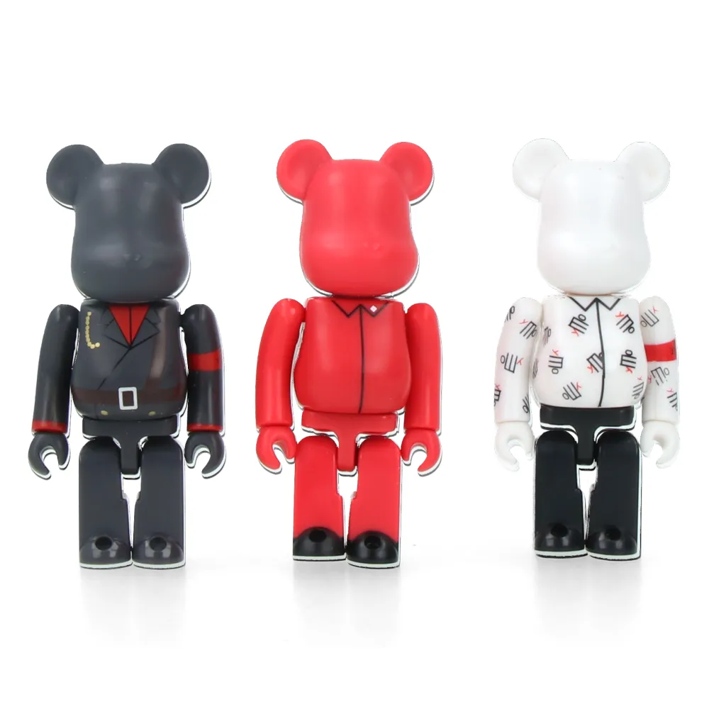 Set 100% Bearbrick Yellow Magic Orchestra (3 pcs) Movie Showcase