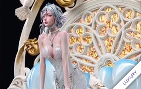 Memory Keepsake Ghostblade - Looking Ahead (Luxury Ed.) 1/4 Scale 3D Wall Statue