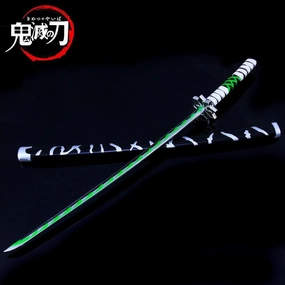 Shinazugawa Sanemi Nichirin Blade Sword Metal Replica Patience Test Complex Mechanics