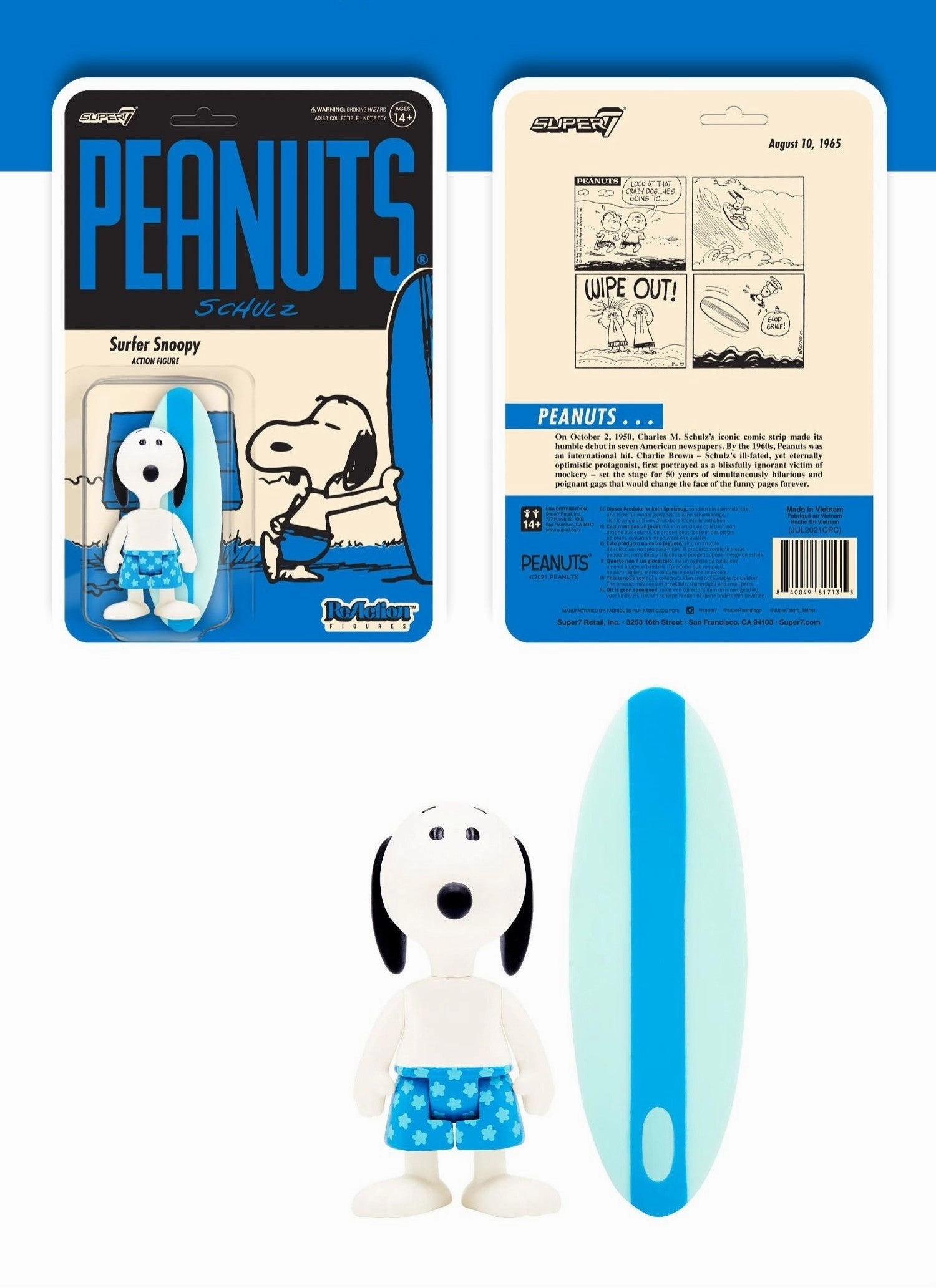 Creative Play Wormhole Travel Peanuts Snoopy Vol.5 Vinyl ReAction Figure