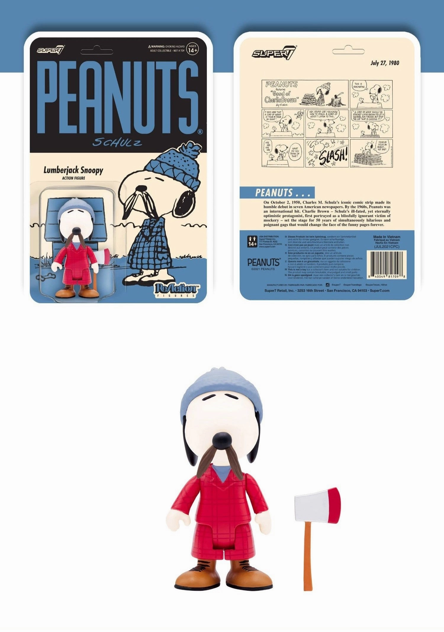Perk System Platinum Level Peanuts Snoopy Vol.5 Vinyl ReAction Figure
