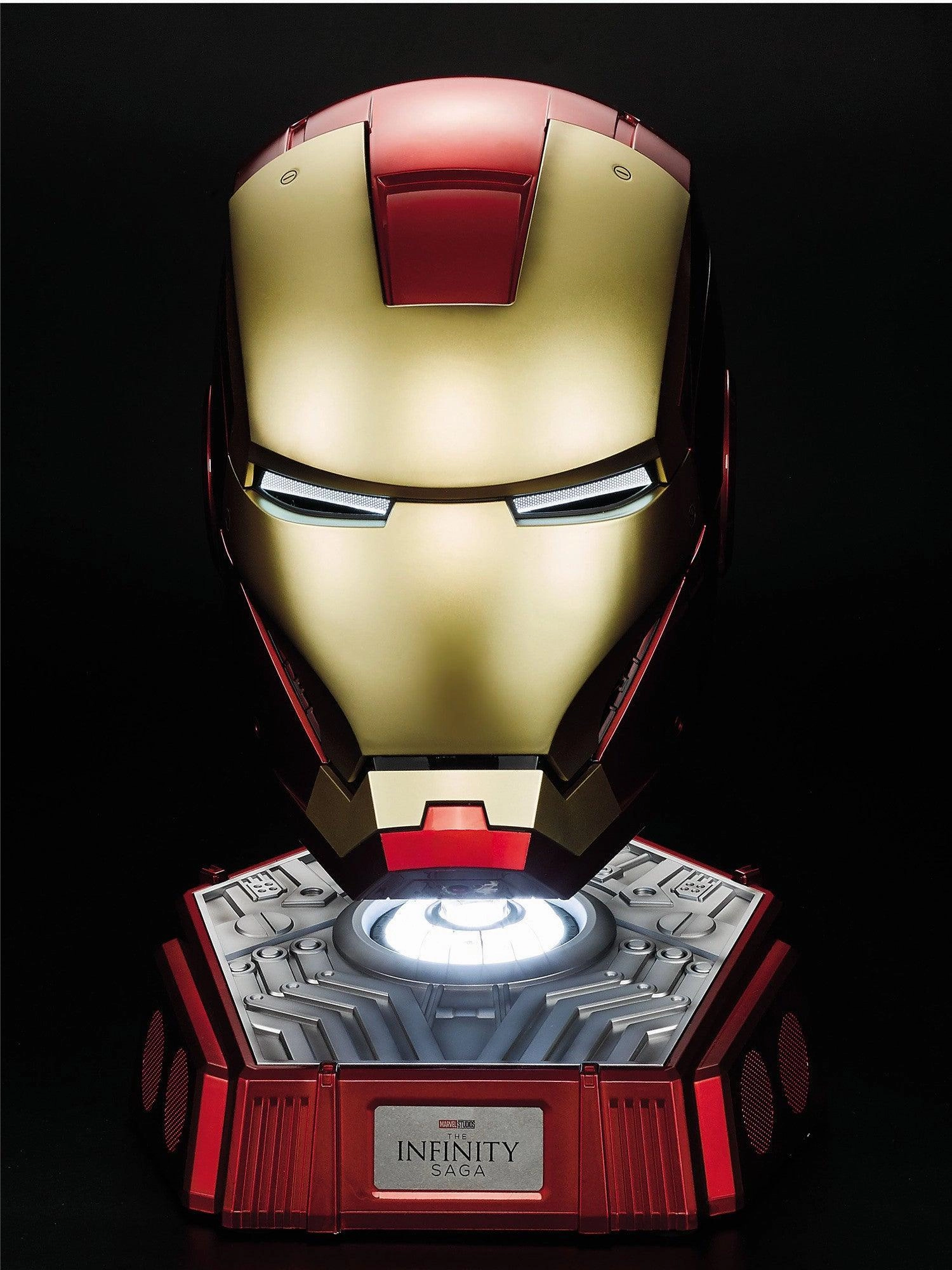 1:1 Iron Man Mark VII Mk7 Head Mask Helmet Base Speaker Corporate Responsibility Constantly Available