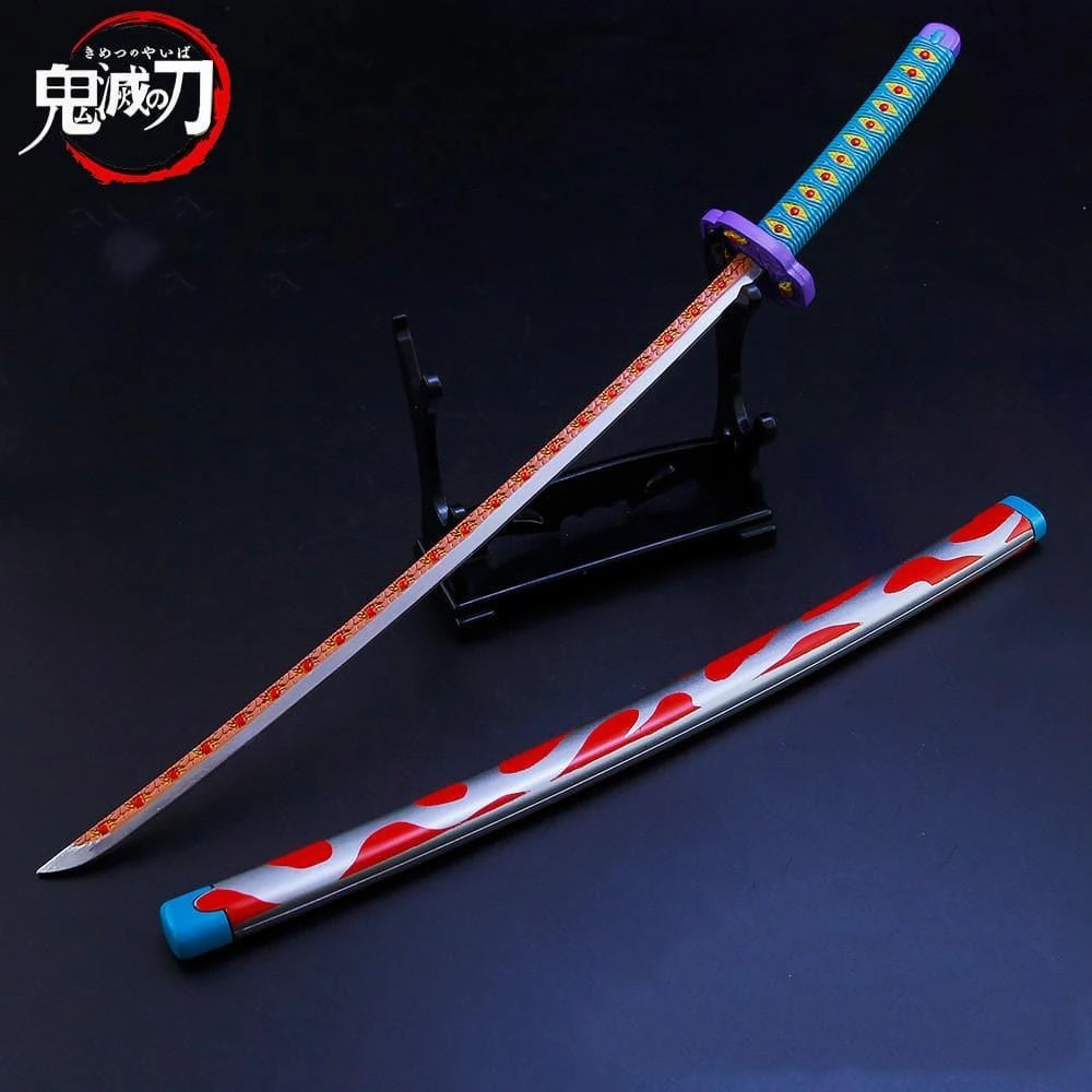 Nostalgic Value Smart Enemy Kokushibo Nichirin Blade Sword Metal Replica
