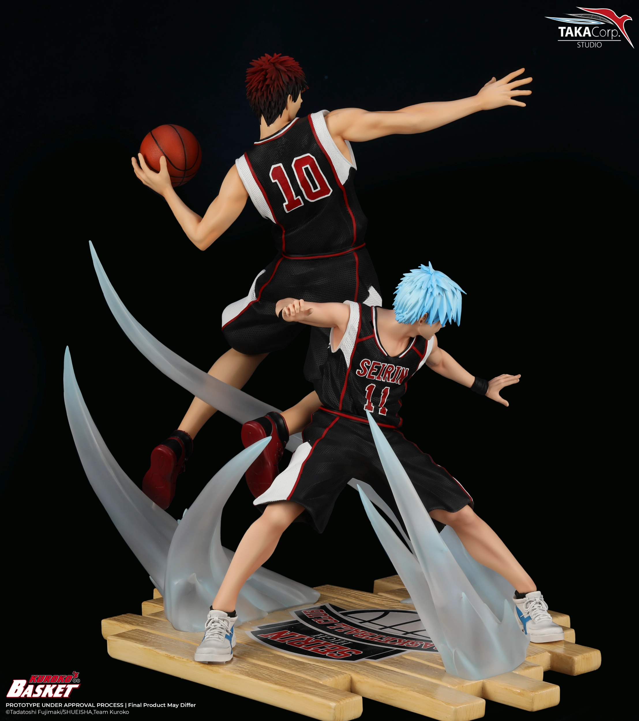 Kuroko's Basketball - Kuroko and Kagami (Black Version) 1/6 Scale Statue Flexible Figure Cryptid Model