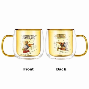 Underground Caverns Snoopy 360ml Double Layer Glass Mug