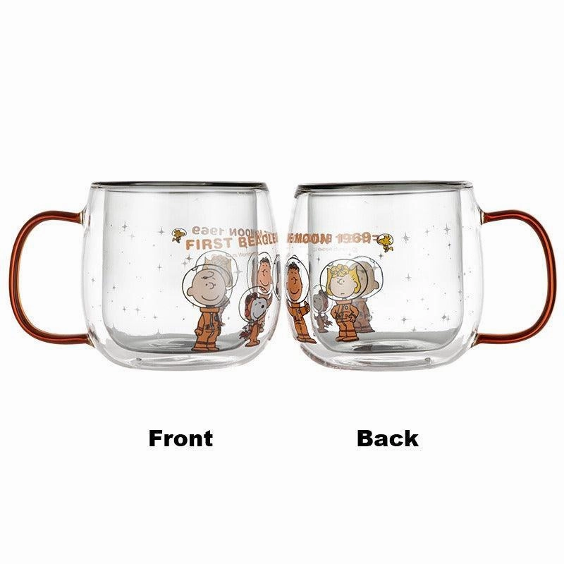 Snoopy 360ml Double Layer Glass Mug Energy System PR Strategy