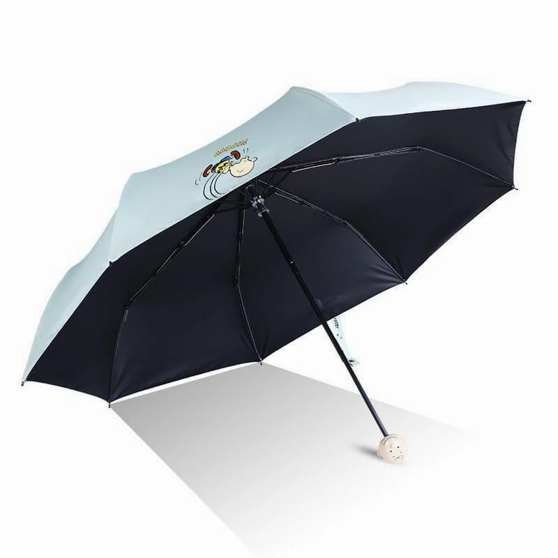 Average Experience Snoopy Figure Grip Folding Umbrella