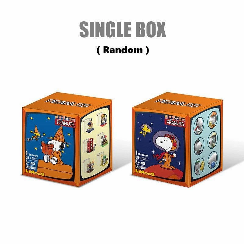 Snoopy Linoos Building Blocks Figure Blind Box Day One Patch