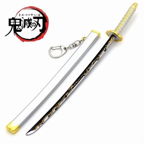 Agatsuma Zenitsu Nichirin Blade Yellow Sword Metal Replica Villain Origin