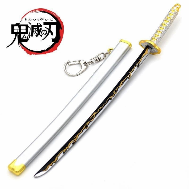 Agatsuma Zenitsu Nichirin Blade Yellow Sword Metal Replica Villain Origin