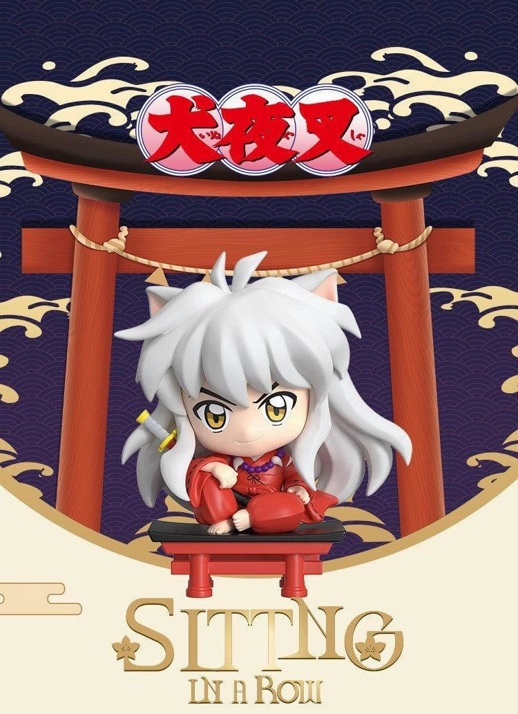 Enhanced Version Dynamic World Inuyasha Sitting in a Row Mini Figure