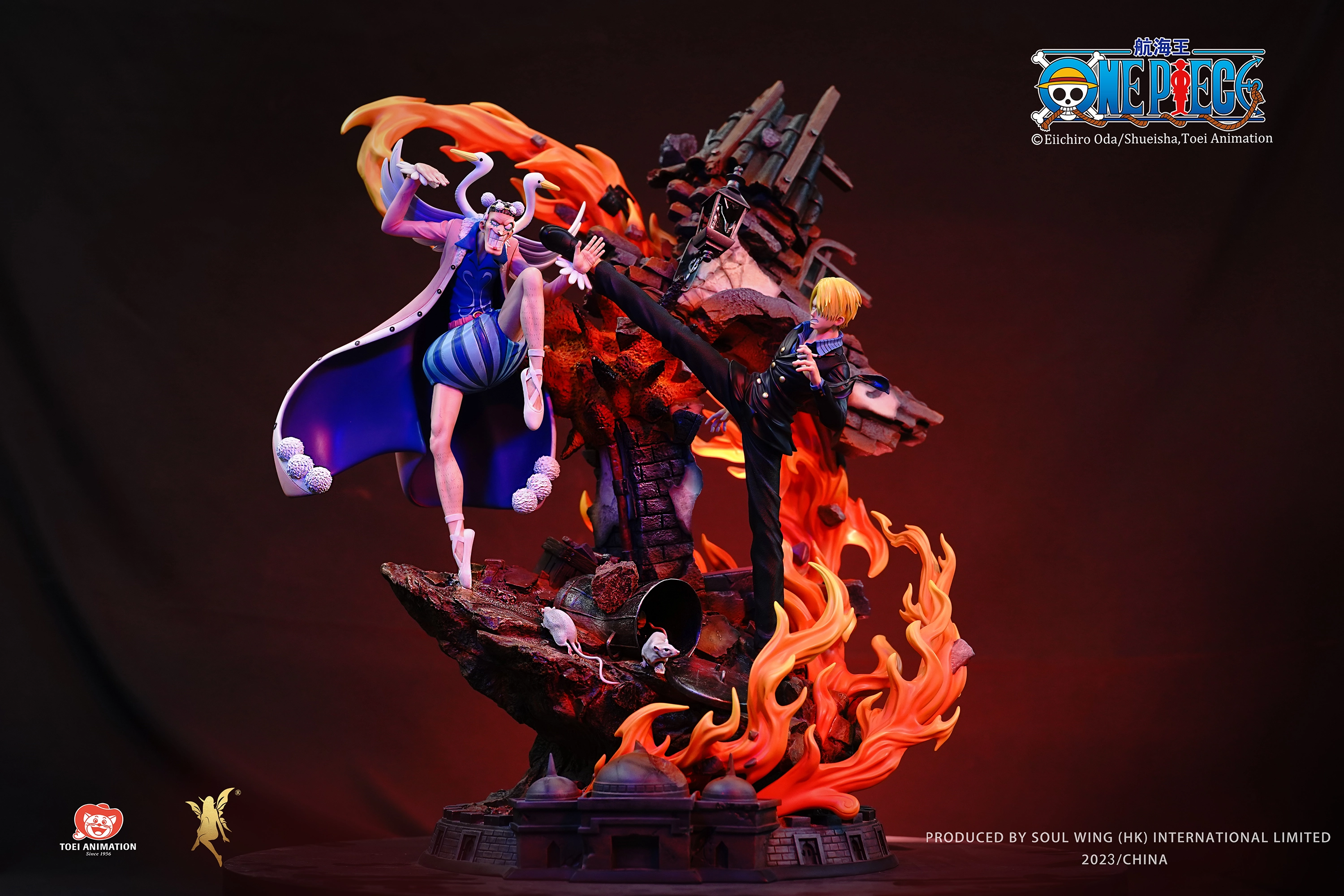 One Piece - Sanji vs Mr.2 (Bon-Clay) 1/6 Scale Statue Secret Figure