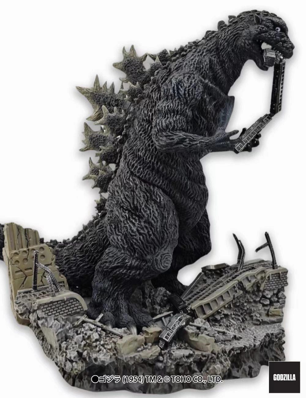 Cultural Icon Godzilla (1954) - Godzilla Train Biter (B/W Film 70th Anniversary Ver.) Statue