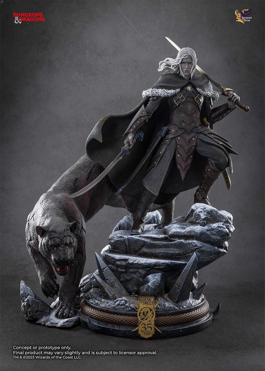 Adult Collectible Dungeons & Dragons - Drizzt Do'Urden 1/4 Scale Statue