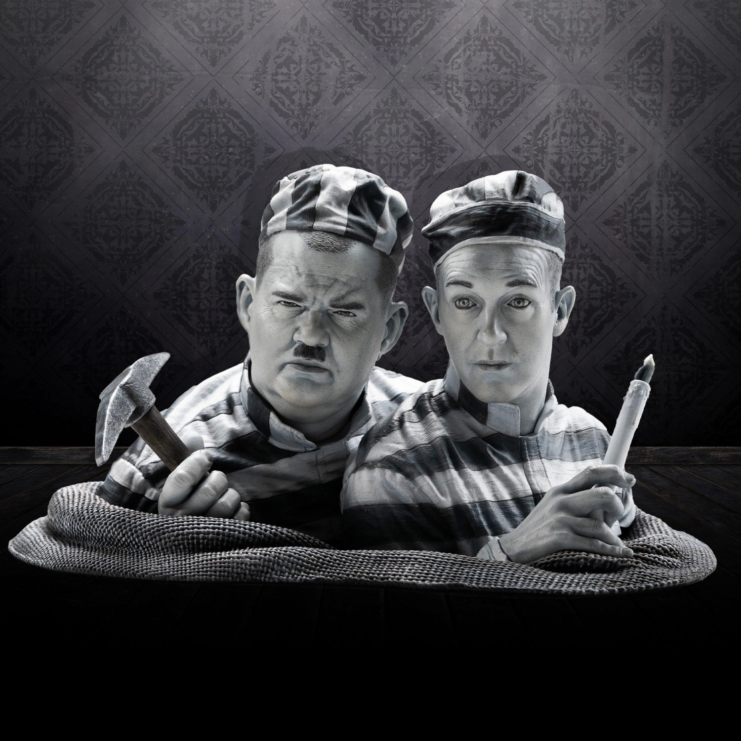 Stan Laurel & Oliver Hardy 1/3 Scale Statue Special Color Global Phenomenon