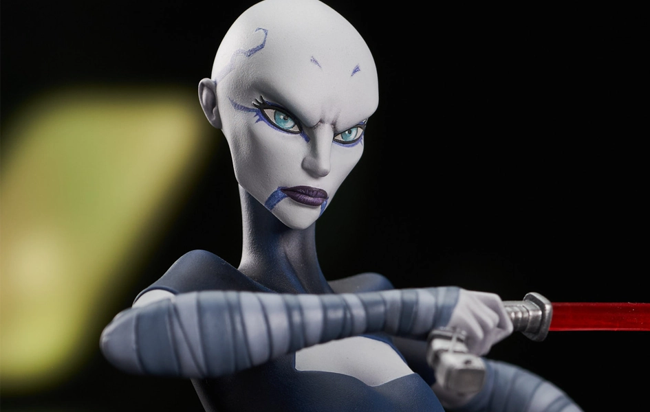 Star Wars: The Clone Wars - Asajj Ventress 1/7 Scale Animated Mini Bust Blockbuster Film Fairy tale