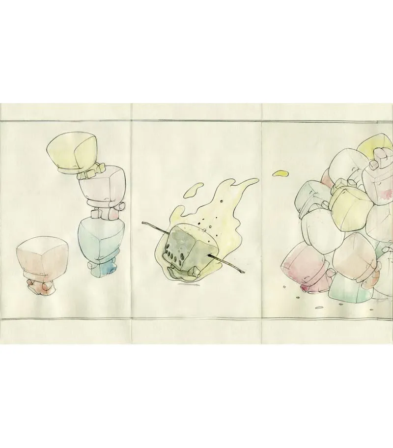 St??phane Levallois - Leporello Toxic Candies 2/8 Library Decor