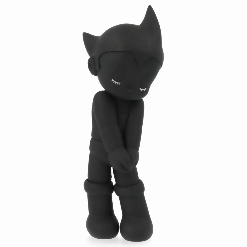 Small Sculpture Astro Boy - Shy - Closed Eyes - Black Version
