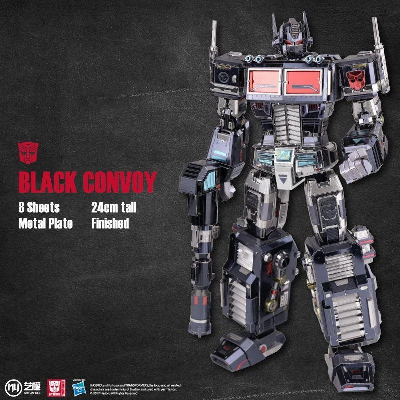Trainee Status Transformers Optimus Prime Black Convoy Metal Assembly Kit
