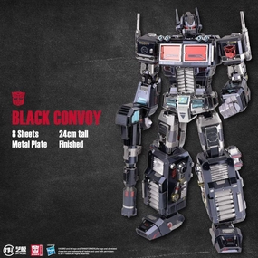 Trainee Status Transformers Optimus Prime Black Convoy Metal Assembly Kit