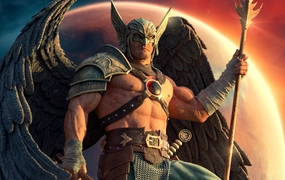 Superhero Figure Hawkman 10th Anniversary Art Scale 1/10