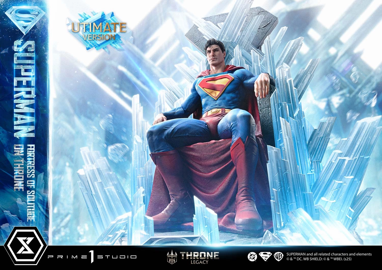 Licensed Product Nostalgic Toy Superman Fortress of Solitude on Throne (Ultimate) 1/4 Scale Statue
