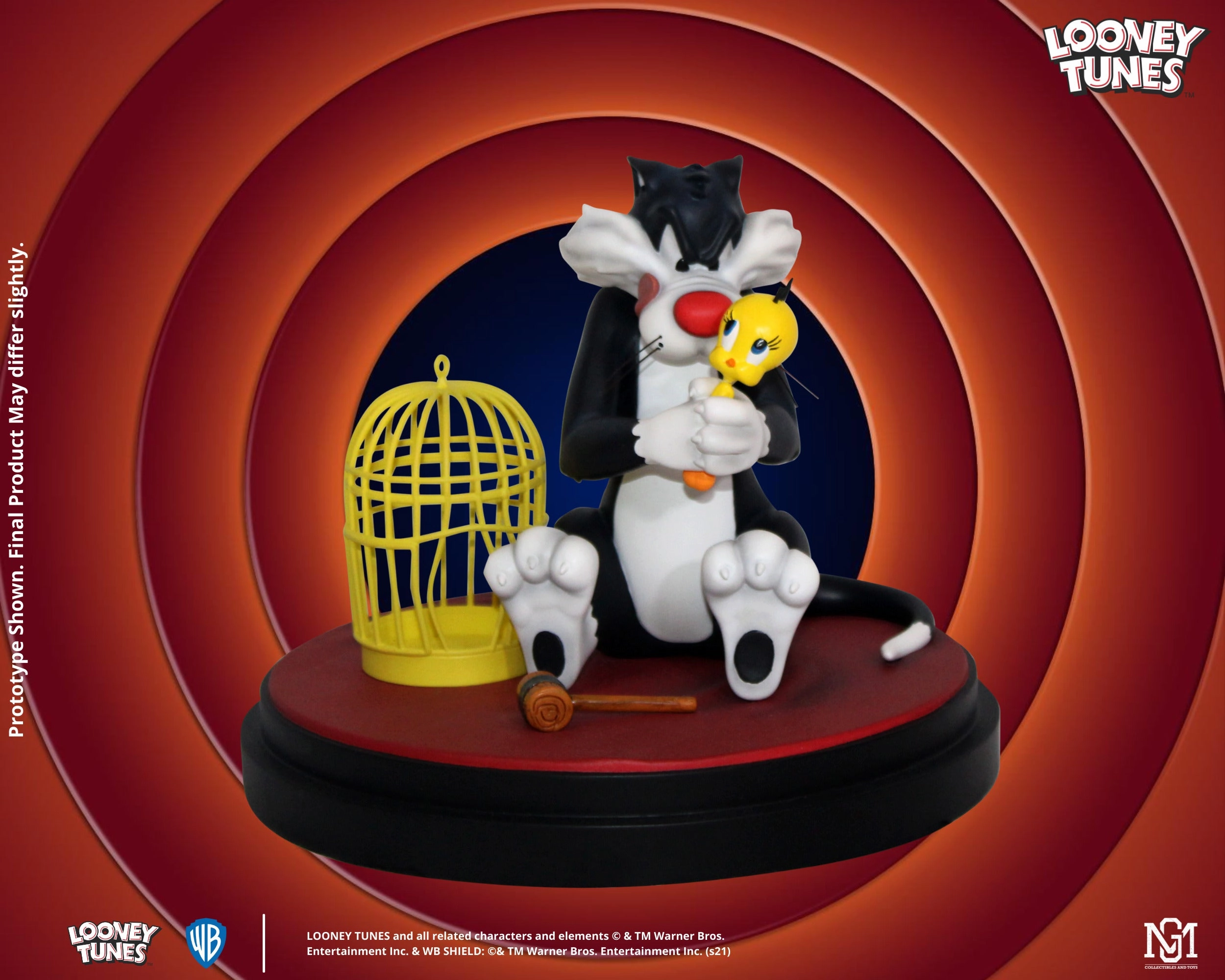 Military Figure Sylvester and Tweety 1/6 Scale Statue