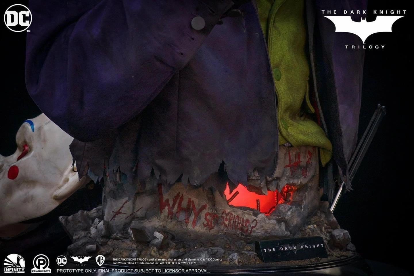 The Dark Knight Joker Life-Size Bust (Heath Ledger) Detailed Hero Underground Scene