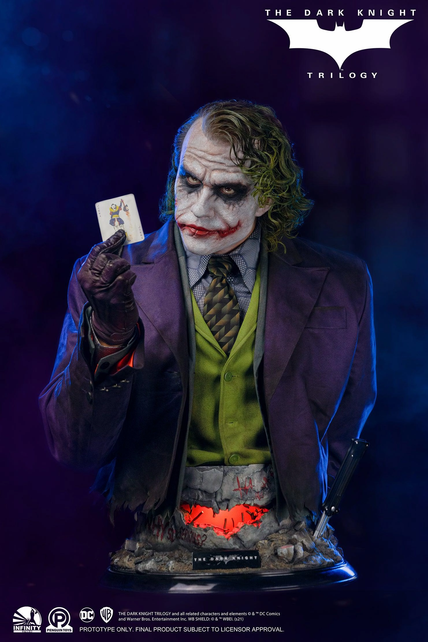 The Dark Knight Joker Life-Size Bust (Heath Ledger) Oceanic Art Year Round