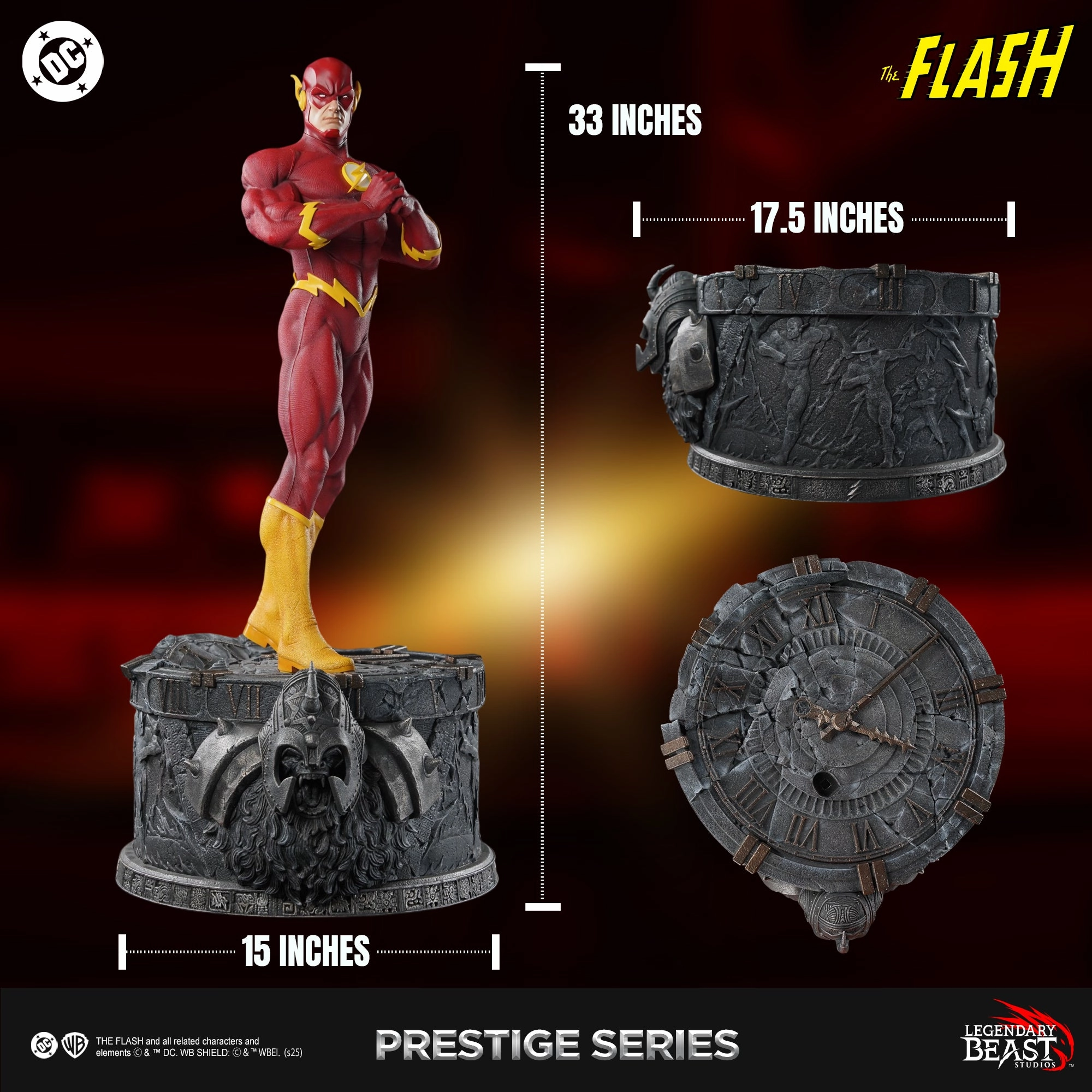 The Flash (Wally West) Prestige Series 1/3 Scale Statue Stylized Art Pixar Favorite
