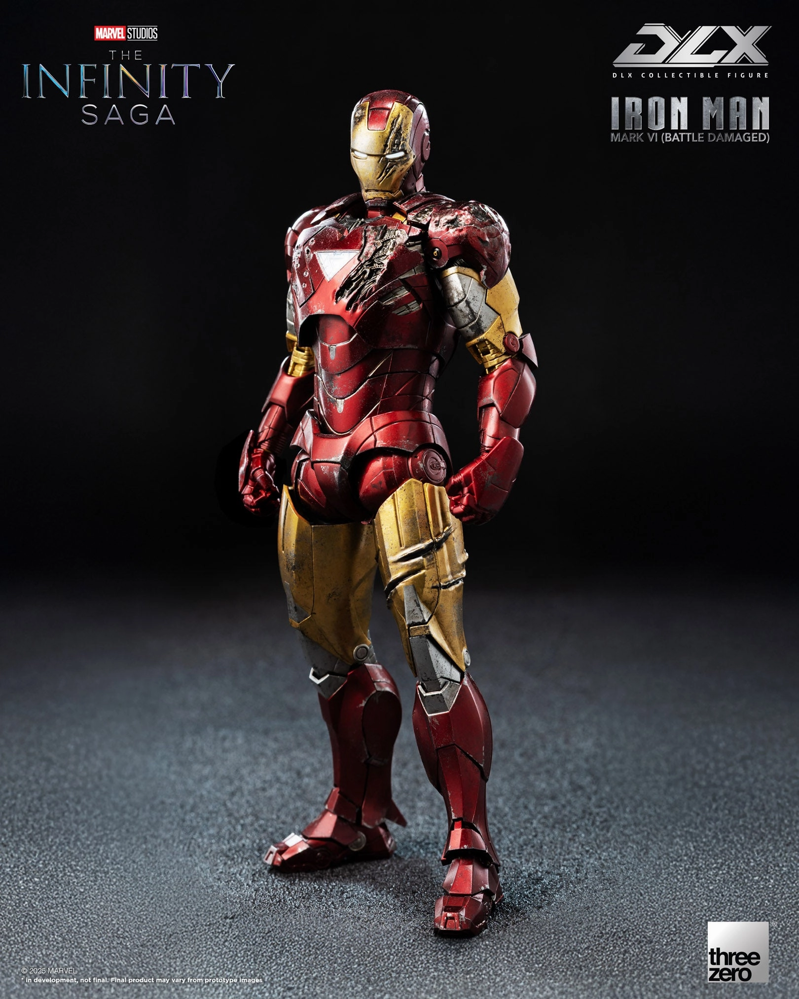 Vintage Model Apartment Living The Infinity Saga - Iron Man Mark 6 DLX (Battle Damaged) Figure