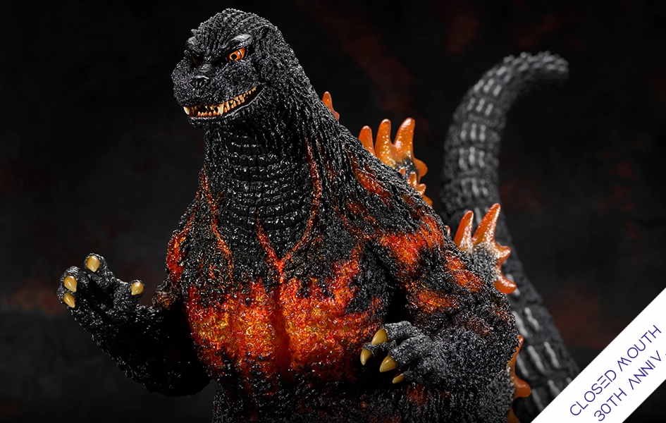 Vinyl Model Rubber Toy The Legacy Series: Tanaka Kenichi Modeling Collection - Godzilla 1995 (30th Anniversary Closed Mouth) Statue