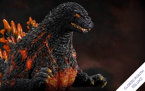 The Legacy Series: Tanaka Kenichi Modeling Collection - Godzilla 1995 (Deluxe Closed Mouth) Statue Exhibition Ready Battle Pose