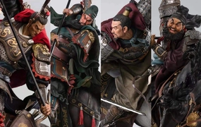 Classical Statue Literary Figure The Romance of the Three Kingdoms - Lu Bu vs Three Brothers 1/4 Scale Statue Set