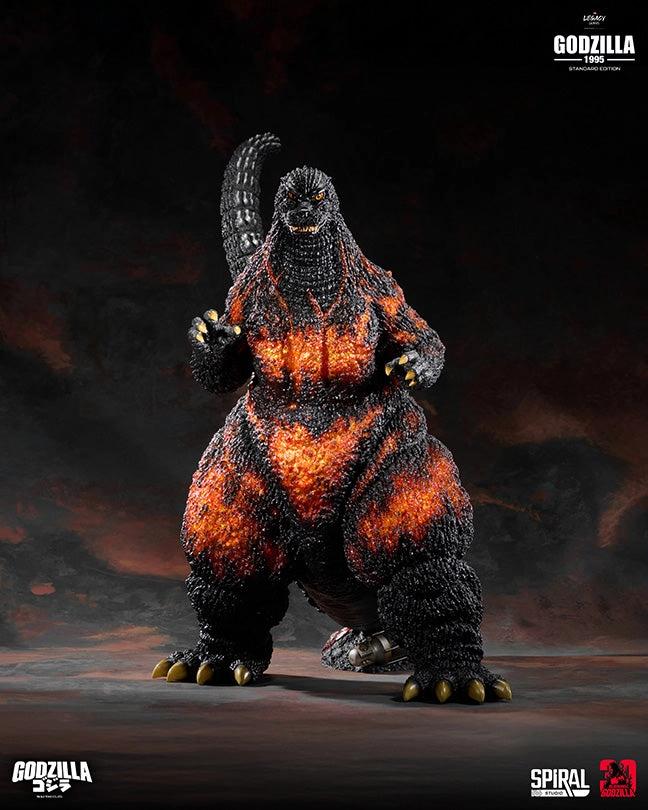 The Legacy Series: Tanaka Kenichi Modeling Collection - Godzilla 1995 (Standard Closed Mouth) Statue Dog Sculpture Anime Replica