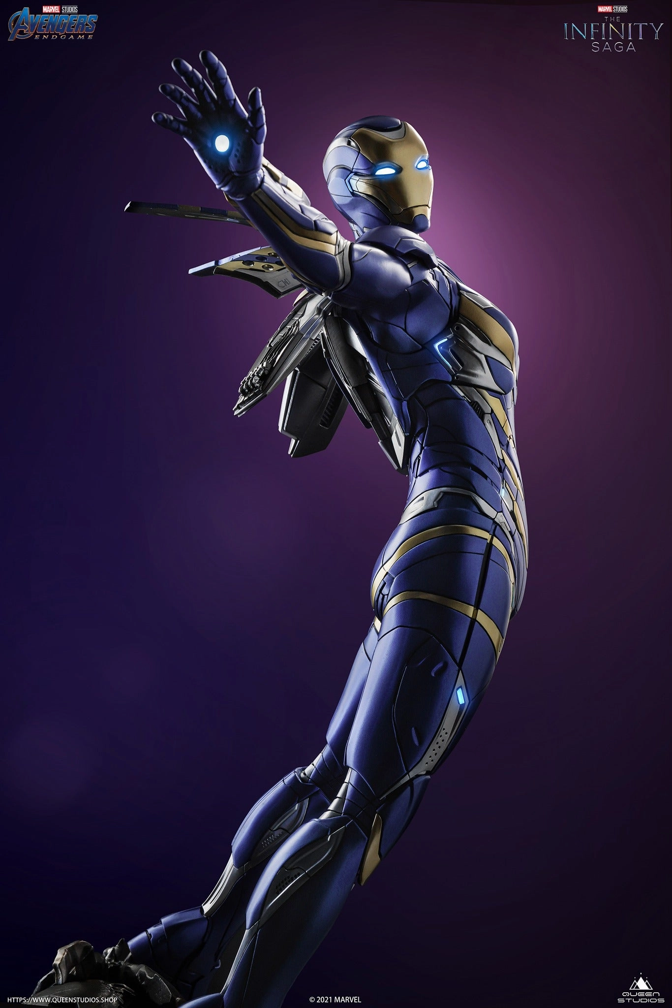 Impressionist Art Iron Man Mark 49 Rescue Suit 1/4 Scale Statue