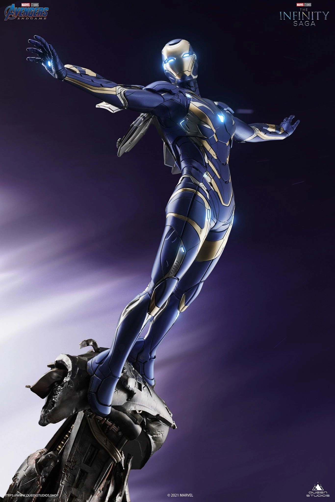 Iron Man Mark 49 Rescue Suit 1/4 Scale Statue Medieval Knight