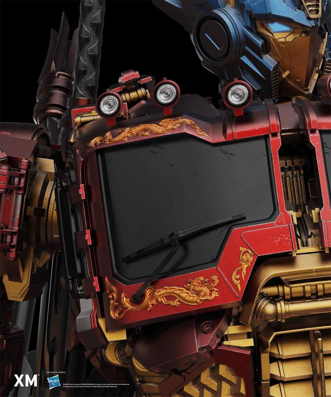 Transformers - Optimus Prime - Azure Dragon (Gold) 1/10 Scale Statue Action Model Bronze Cast