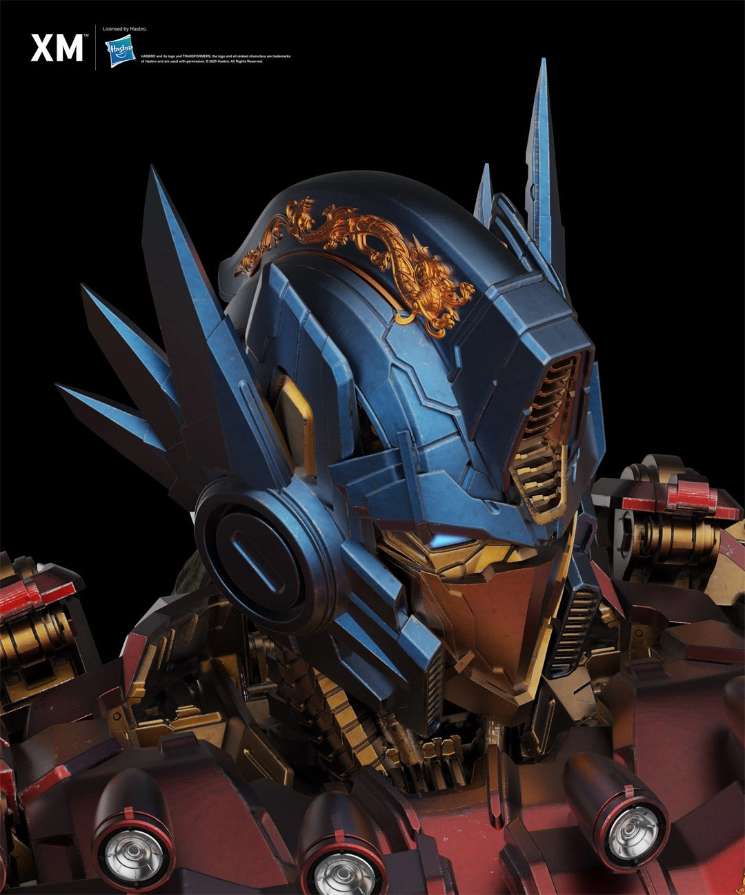 Adventure Character Global Phenomenon Transformers - Optimus Prime - Azure Dragon (Gold) 1/10 Scale Statue