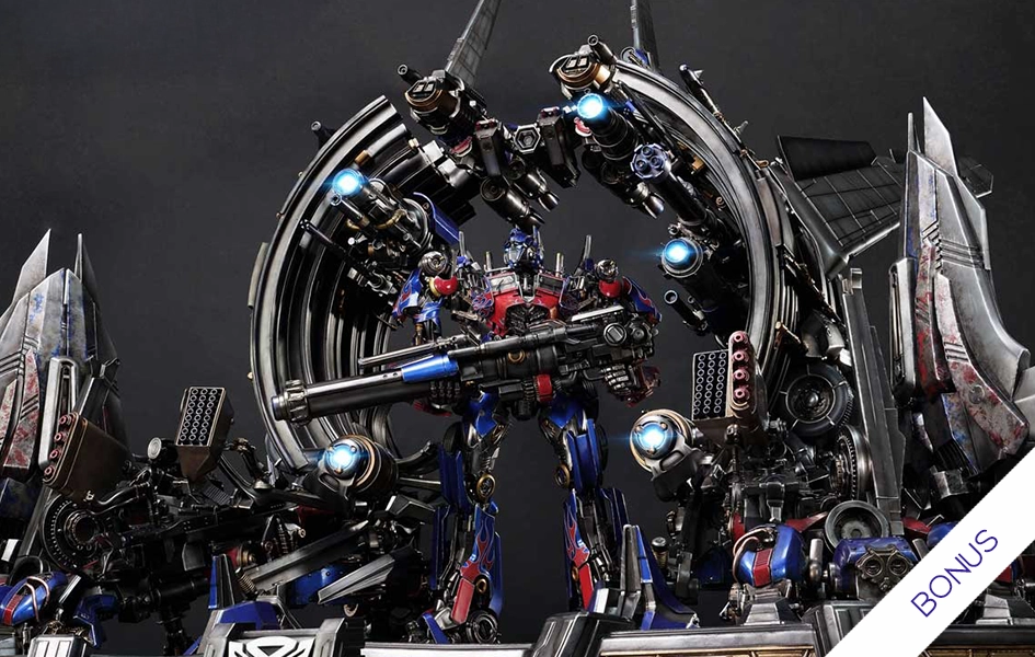 Transformers: Darkside of the Moon - Optimus Prime Weapons Depot (Bonus) Statue Imaginary Play