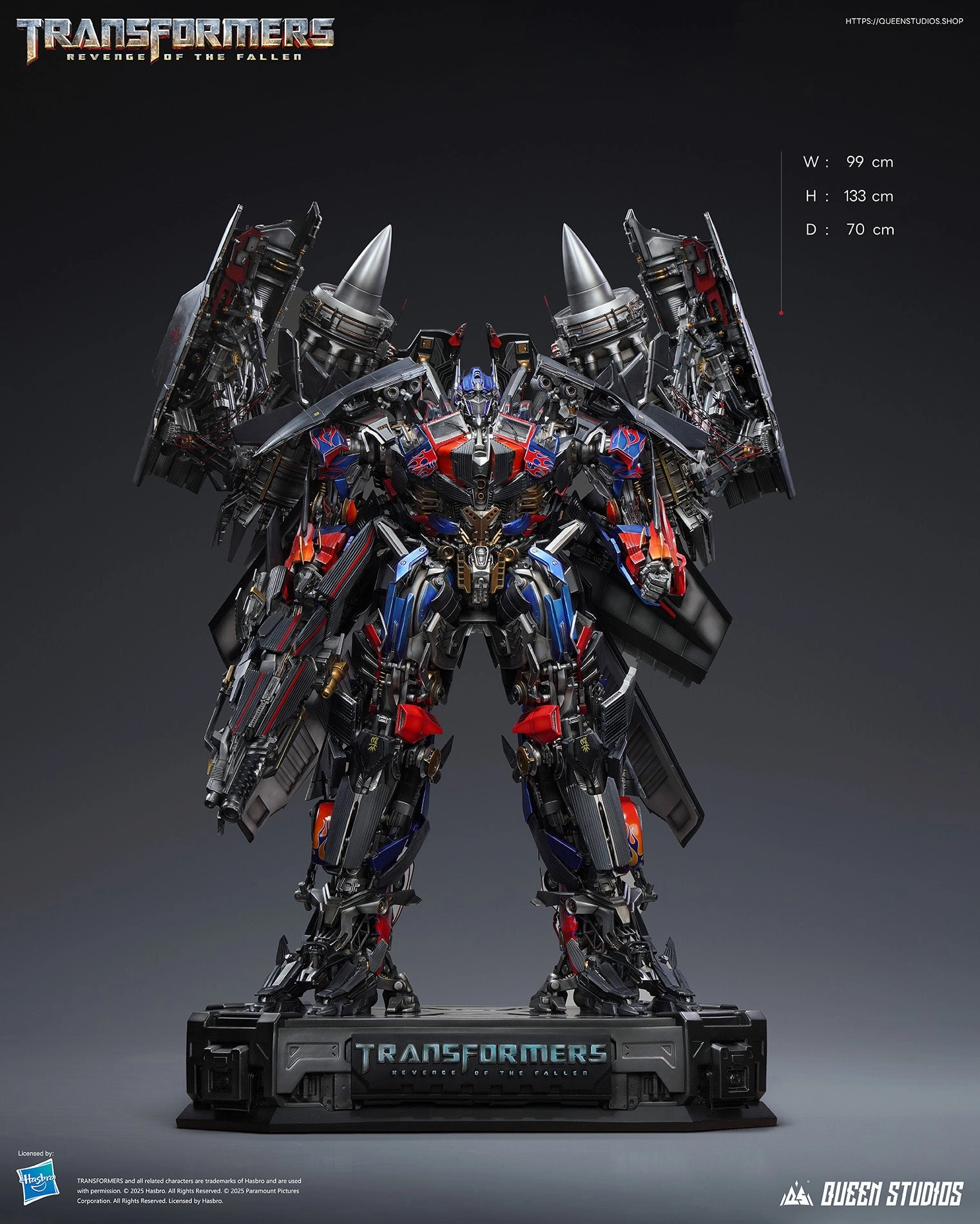 Transformers: Revenge of the Fallen - Jetpower Optimus Prime Statue Veteran Designer Special Gift