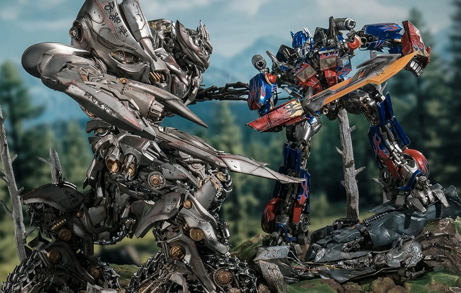 Art Hero Crypto Art Transformers: Revenge of the Fallen - Optimus Prime vs. Megatron Statue