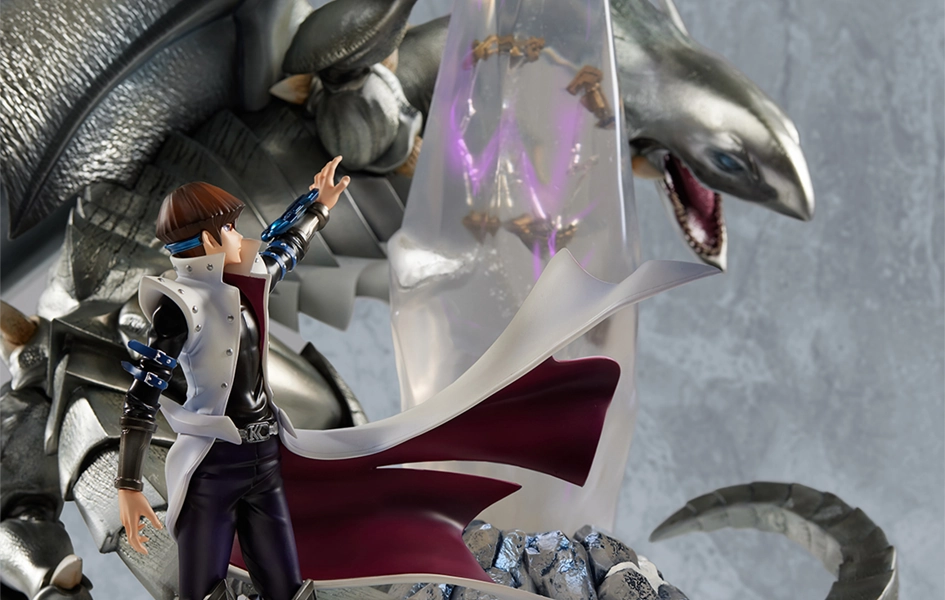Engineering Toy Yu-Gi-Oh! - Seto Kaiba & Blue-Eyes White Dragon Statue