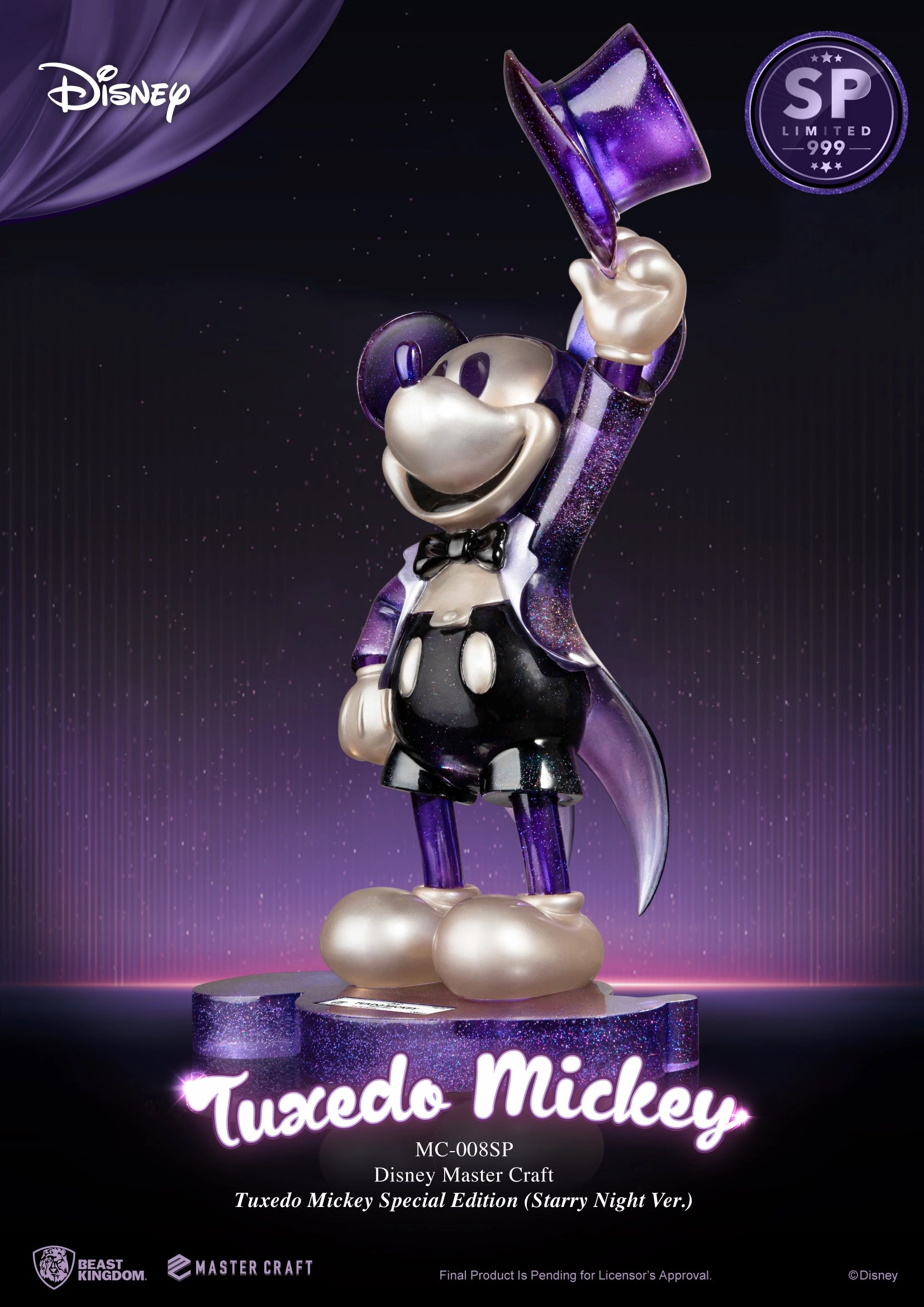 Tuxedo Mickey Master Craft Special Edition (Starry Night Ver.) Statue Creature Replica Bohemian style