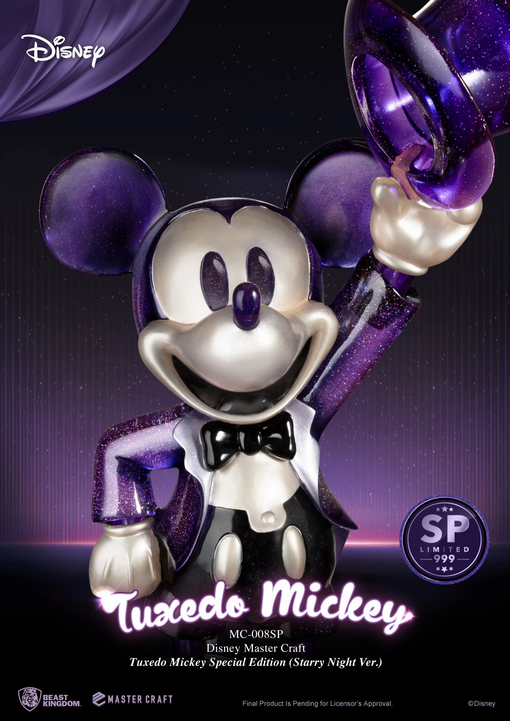 Villain Figure Pirate Model Tuxedo Mickey Master Craft Special Edition (Starry Night Ver.) Statue