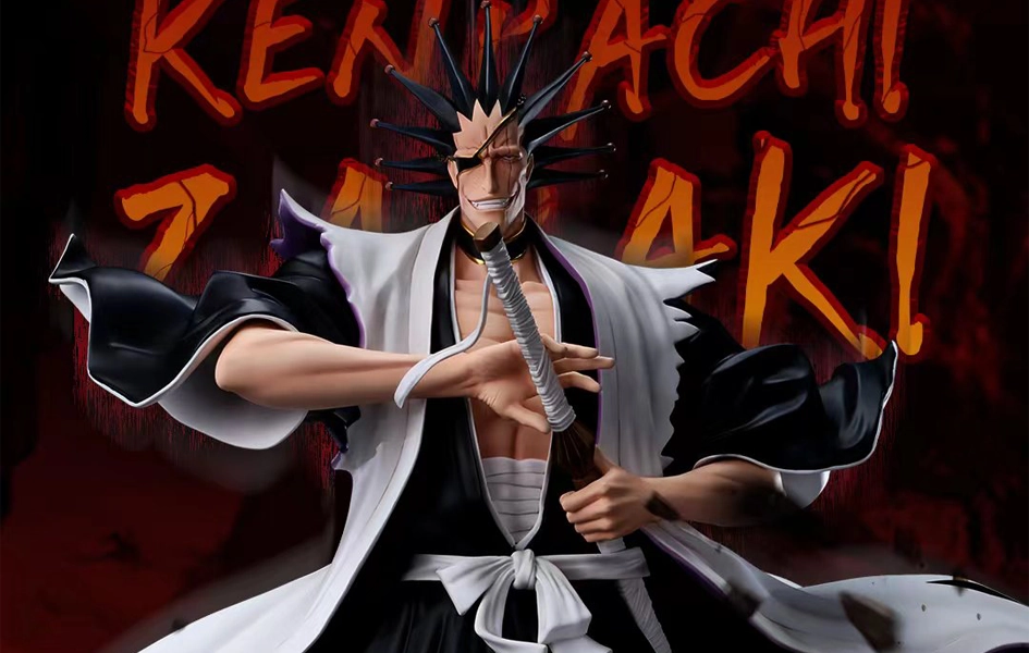 Anime Model Rubber Toy Zaraki Kenpachi 1/4 scale statue