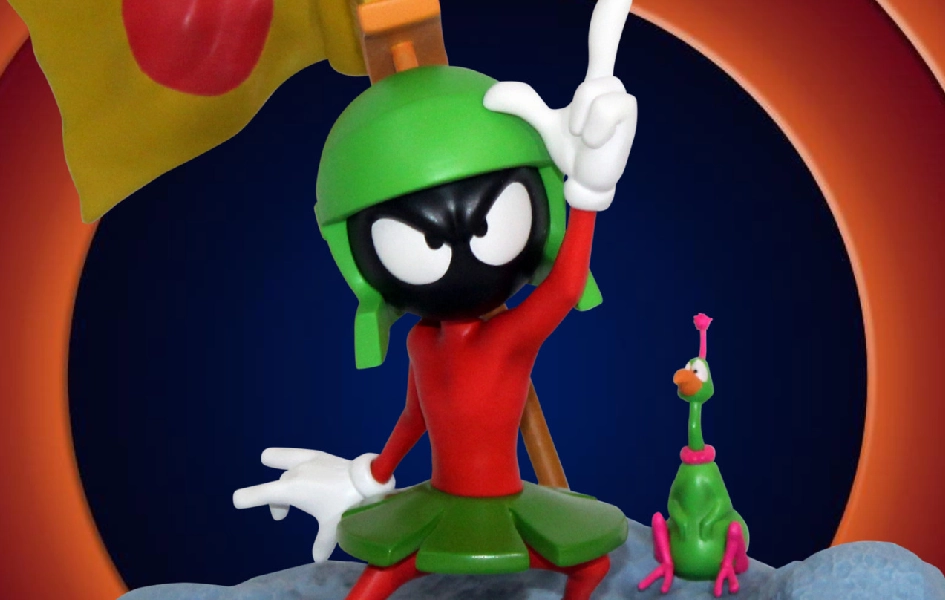 Marvin the Martian 1/6 Scale Statue Learning Tool Acrylic Stand