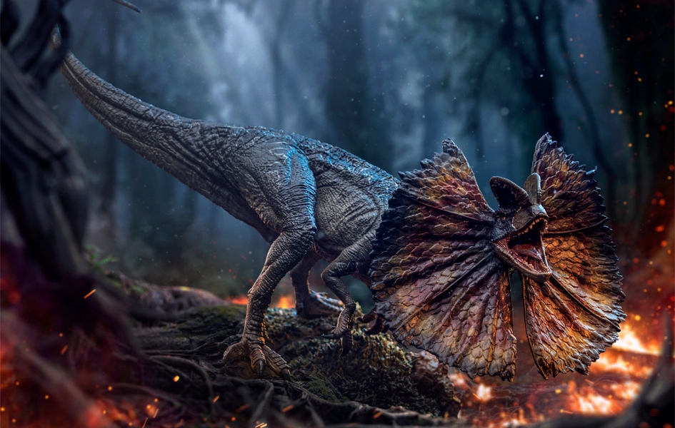 Jurassic World - Dilophosaurus Art Scale 1/10 Animation Character Preservation Tool