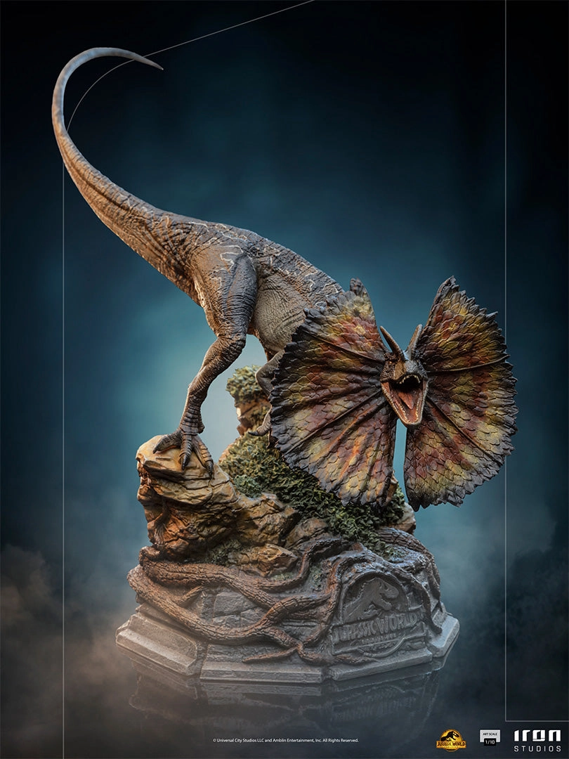 Dinosaur Replica Detailed Hero Jurassic World - Dilophosaurus Art Scale 1/10